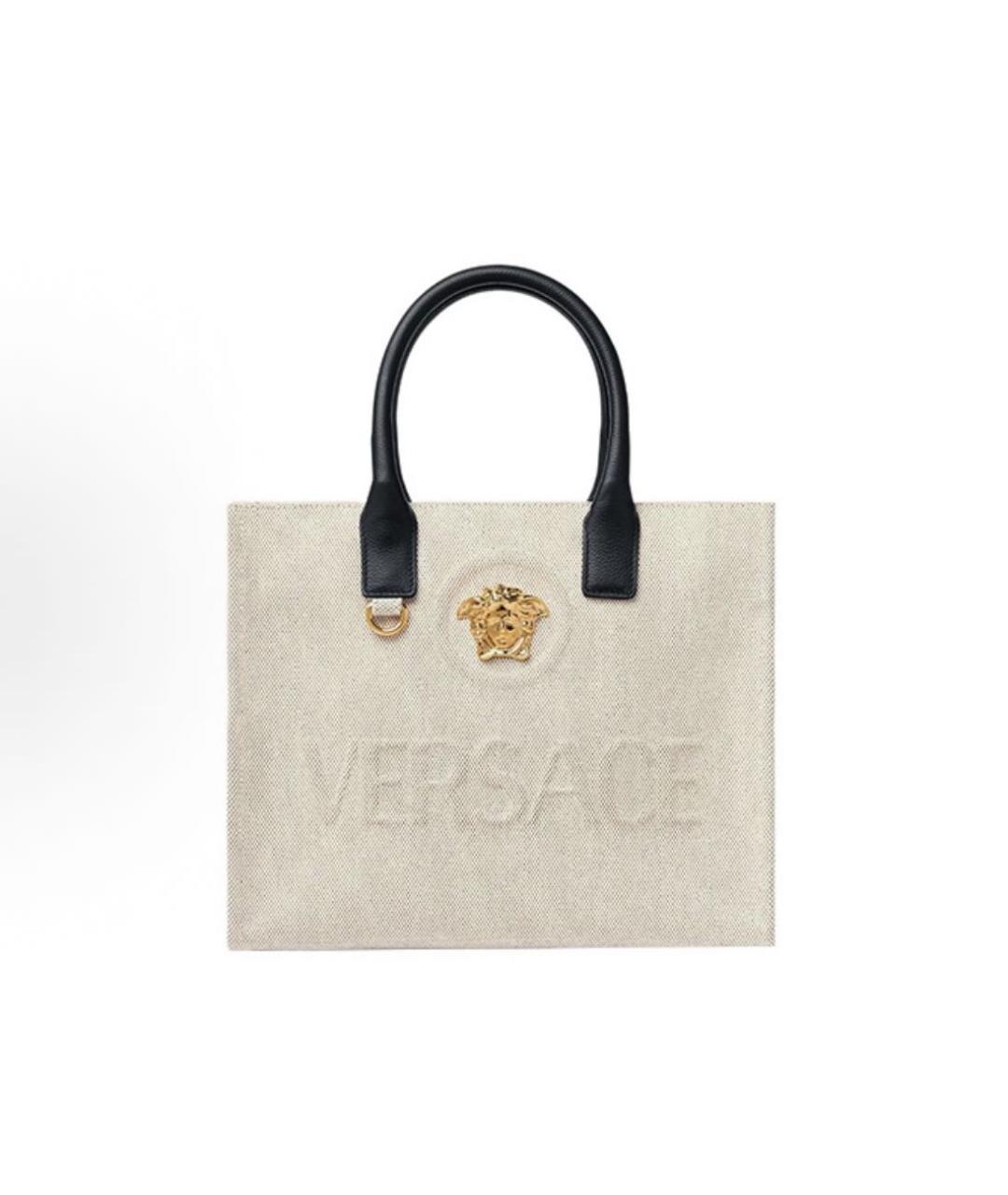 VERSACE Белая сумка тоут, фото 5