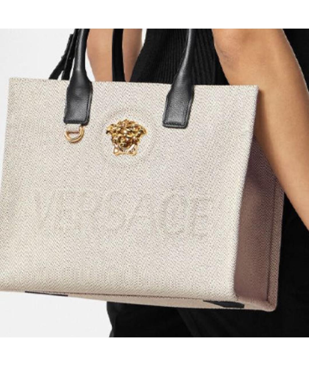 VERSACE Белая сумка тоут, фото 4