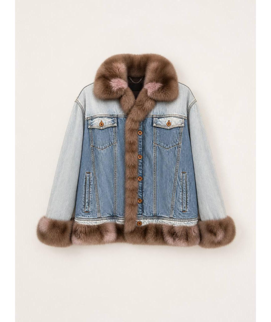 MAX MARA Голубая деним куртка, фото 5