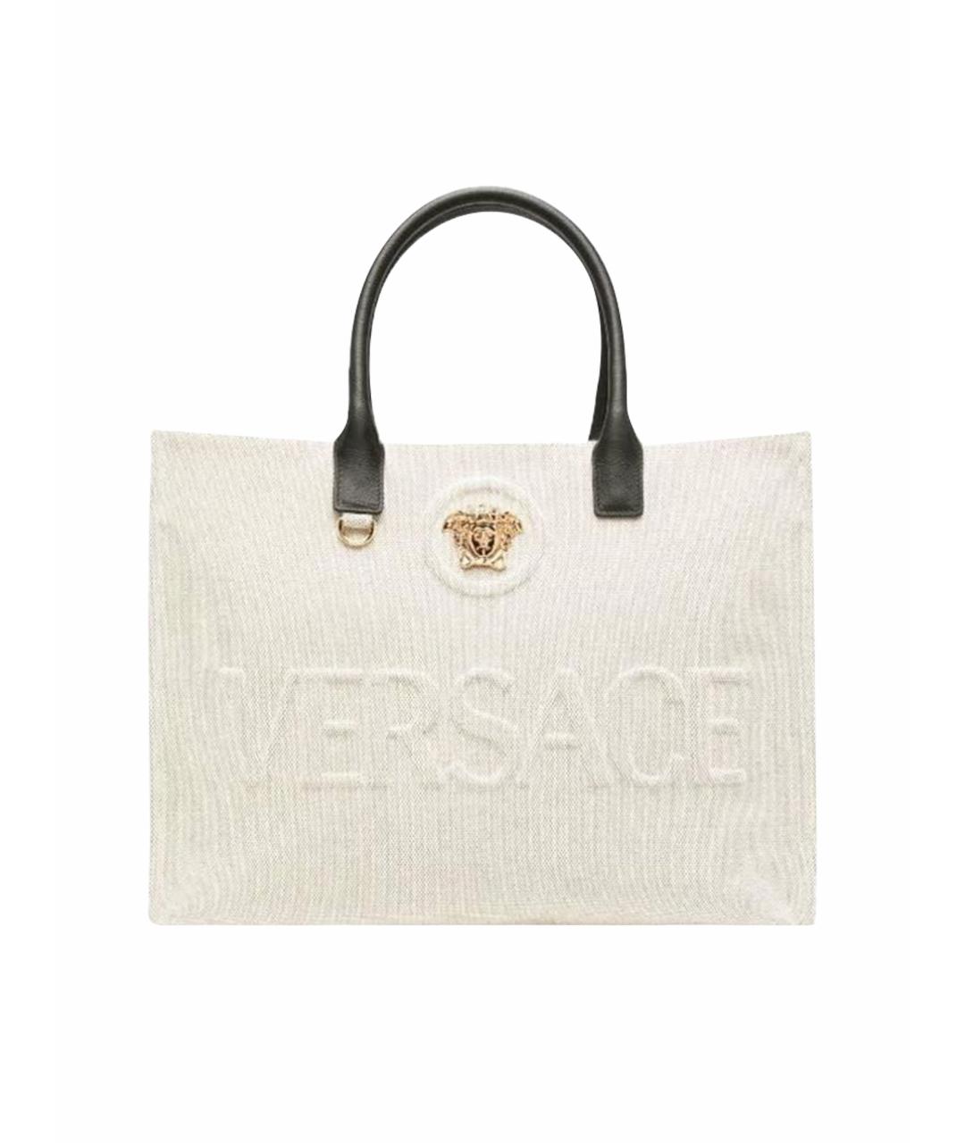 VERSACE Белая сумка тоут, фото 1
