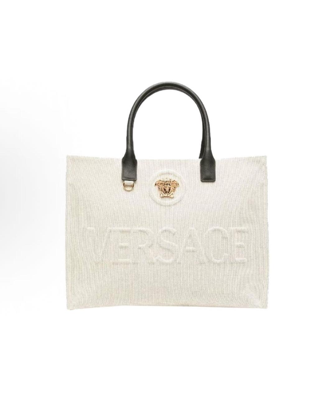 VERSACE Белая сумка тоут, фото 3
