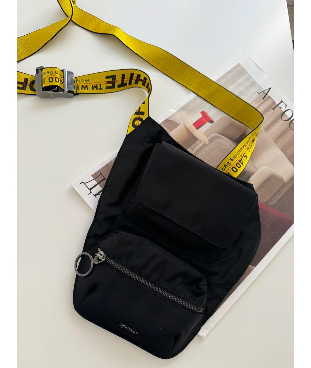 OFF-WHITE Черная сумка на плечо, фото 3