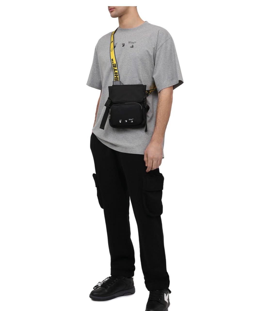 OFF-WHITE Черная сумка на плечо, фото 2