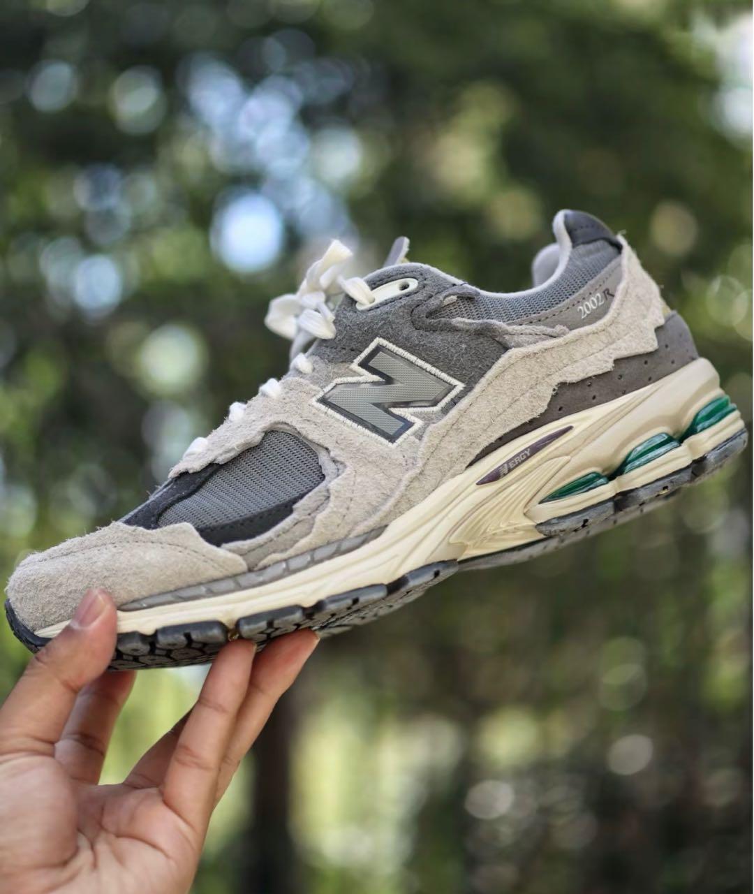 NEW BALANCE Серые замшевые низкие кроссовки / кеды, фото 2