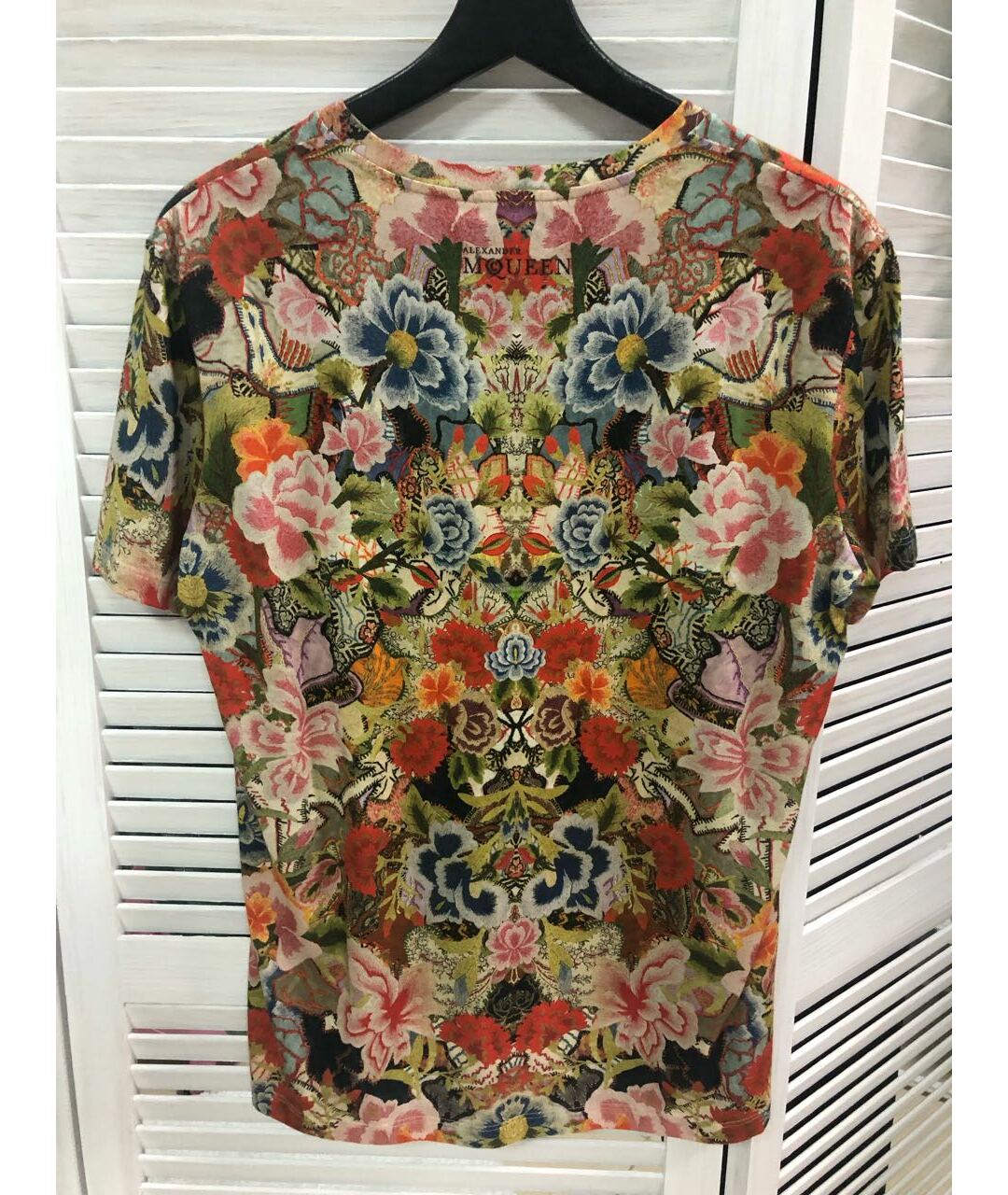 ALEXANDER MCQUEEN Мульти хлопковая футболка, фото 2
