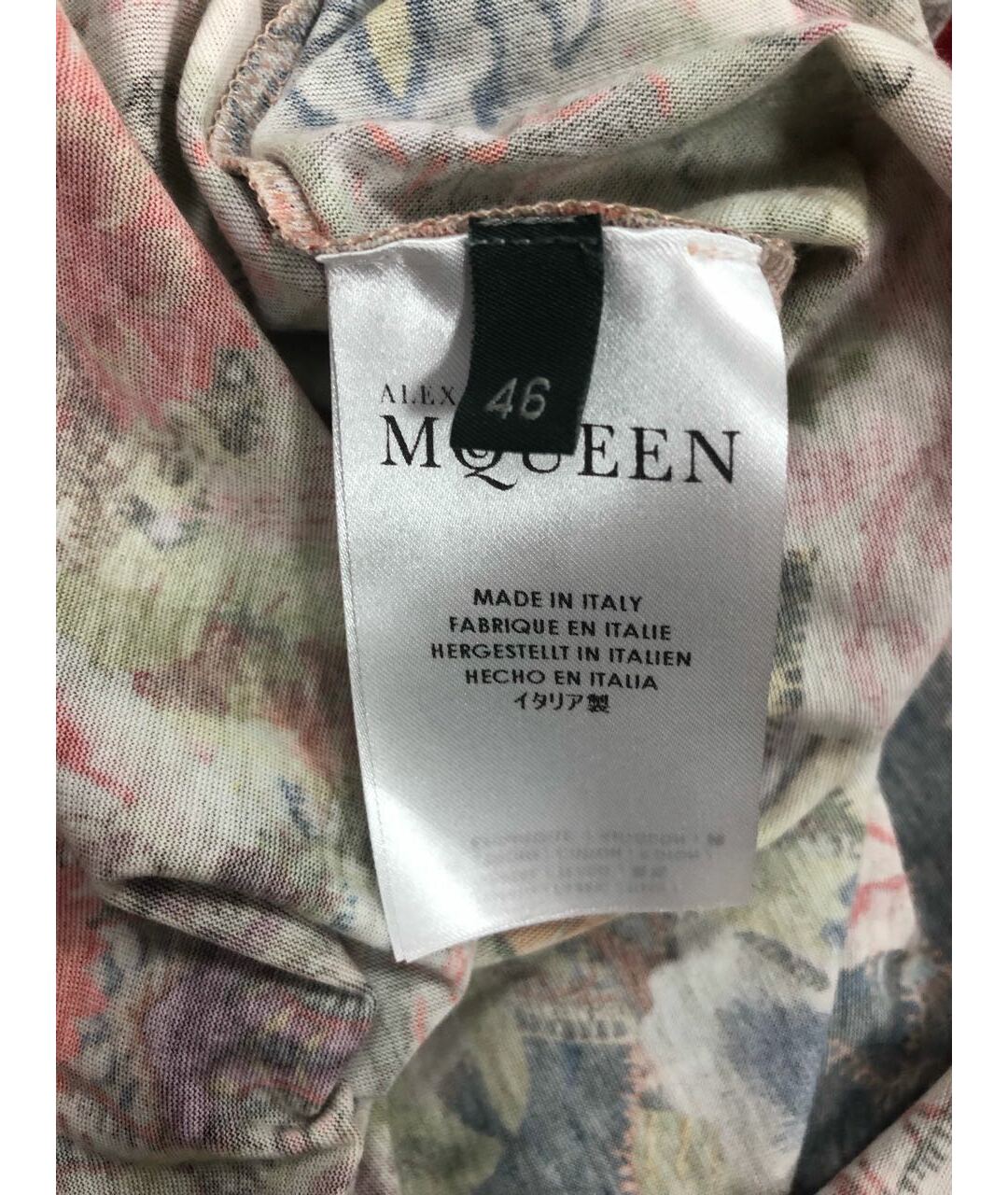 ALEXANDER MCQUEEN Мульти хлопковая футболка, фото 7