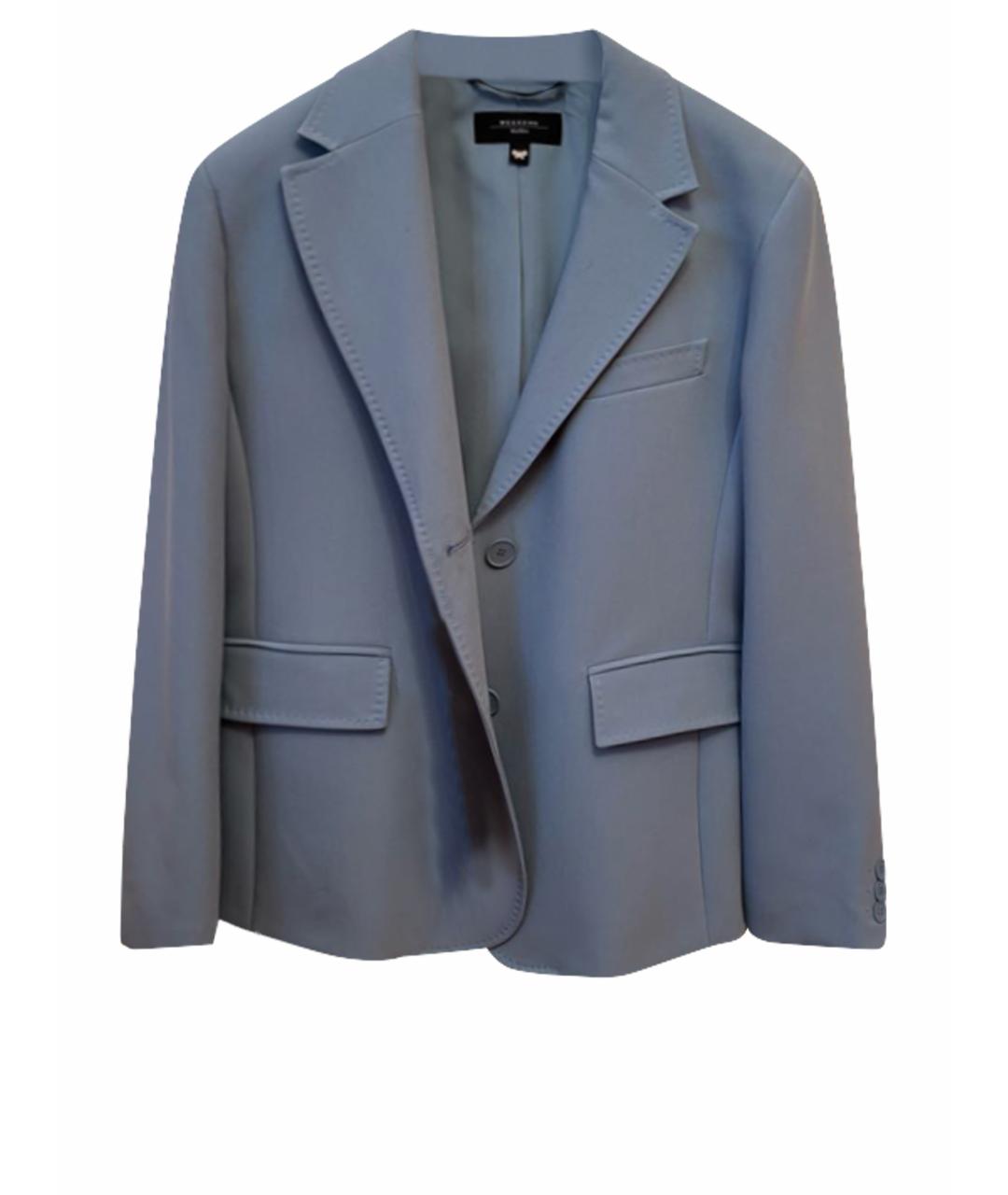 WEEKEND MAX MARA Голубой полиэстеровый костюм с брюками, фото 1