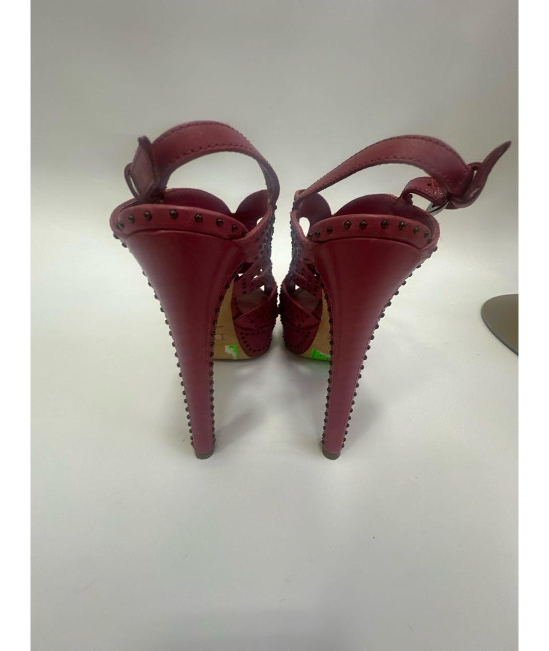 CHRISTIAN DIOR Кожаные босоножки, фото 4