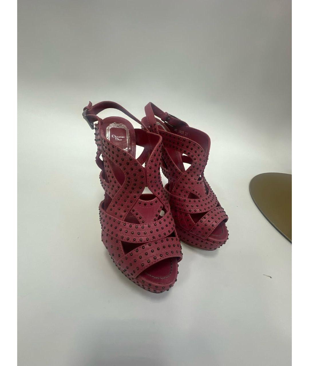 CHRISTIAN DIOR Кожаные босоножки, фото 2
