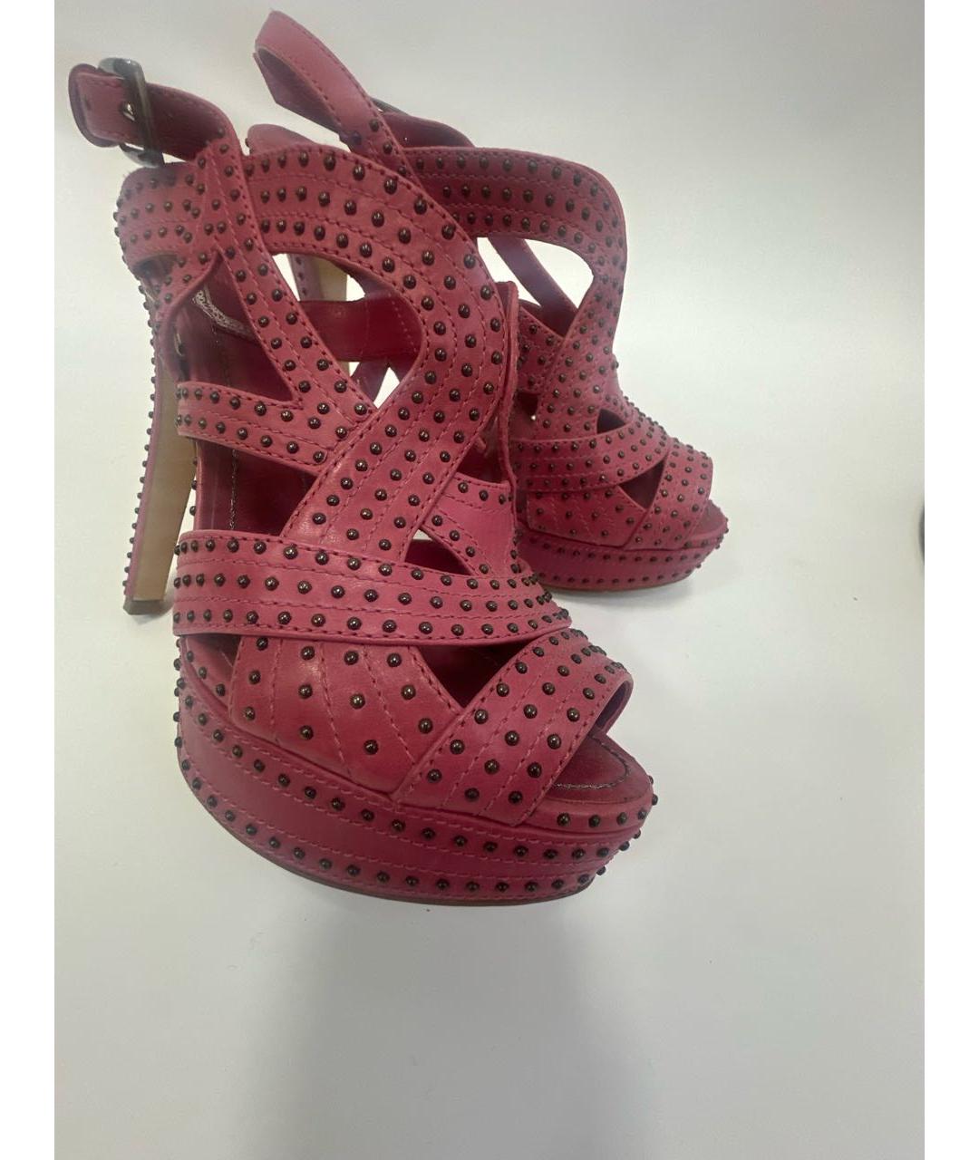 CHRISTIAN DIOR Кожаные босоножки, фото 6