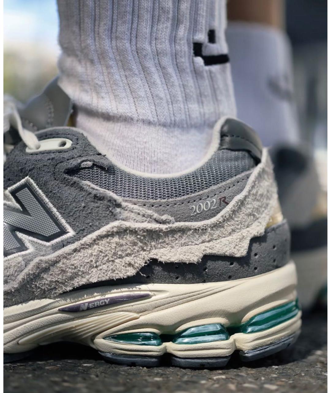 NEW BALANCE Серые замшевые низкие кроссовки / кеды, фото 5