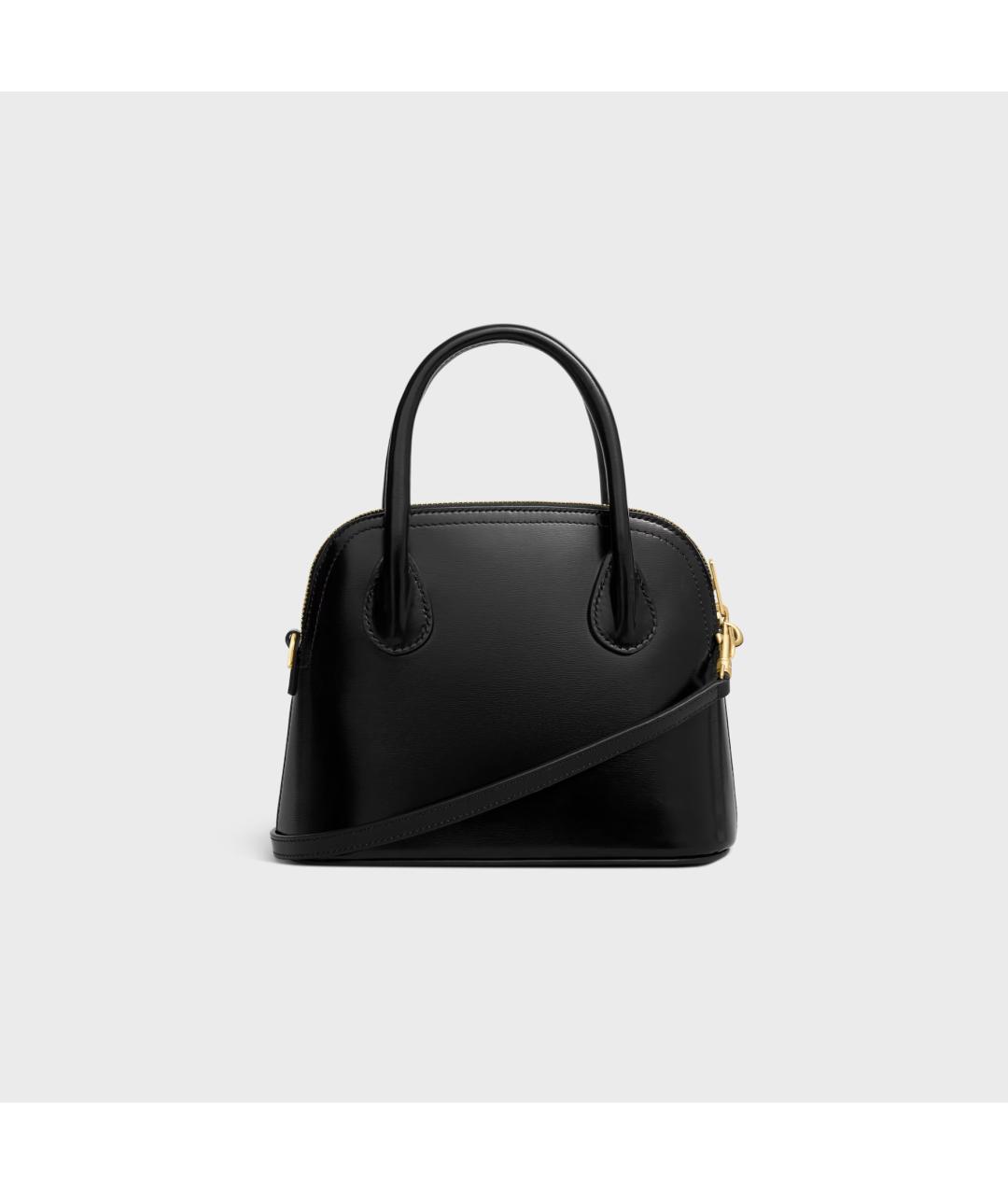 CELINE Черная кожаная сумка тоут, фото 3