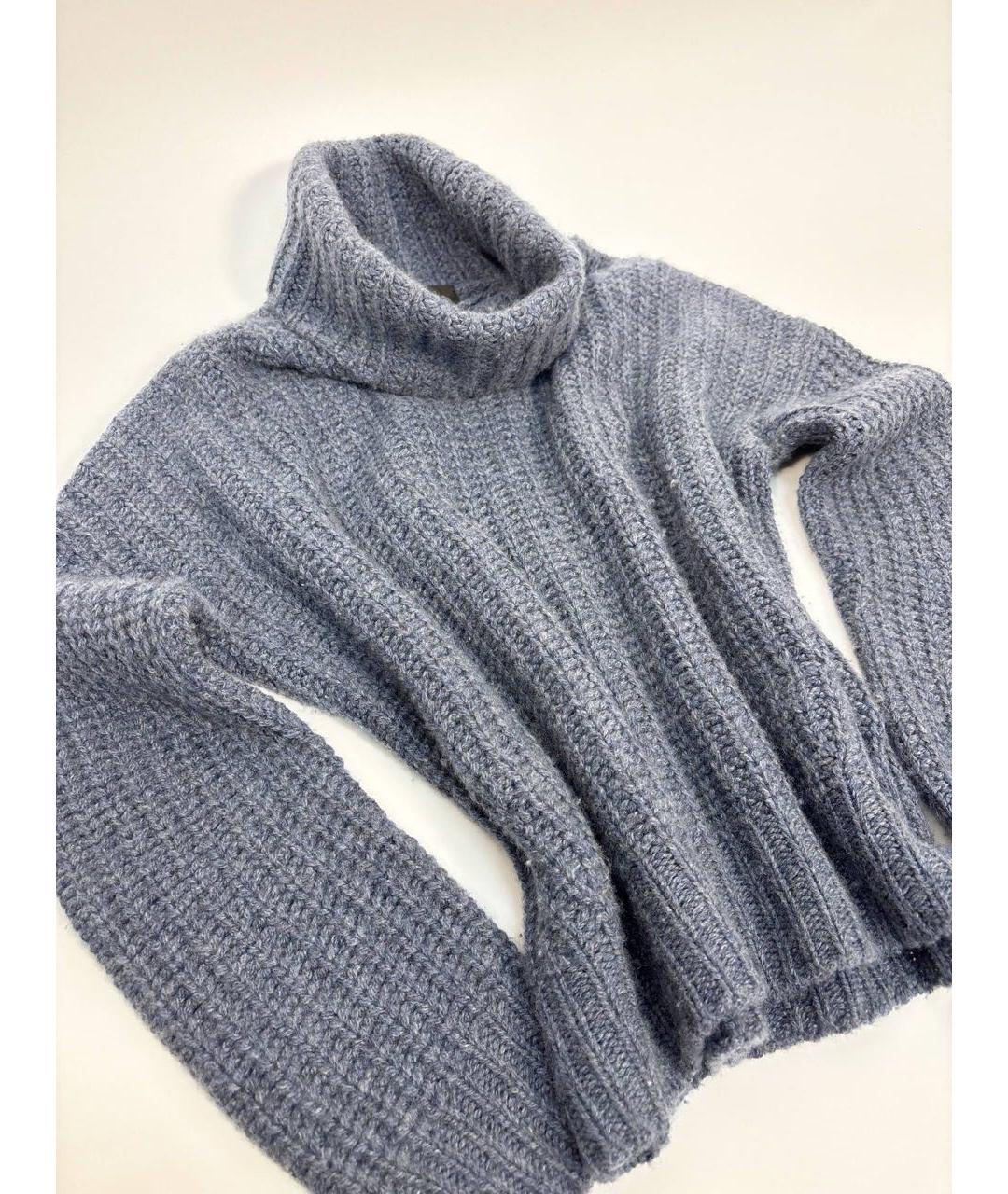 LORO PIANA Темно-синий кашемировый джемпер / свитер, фото 4