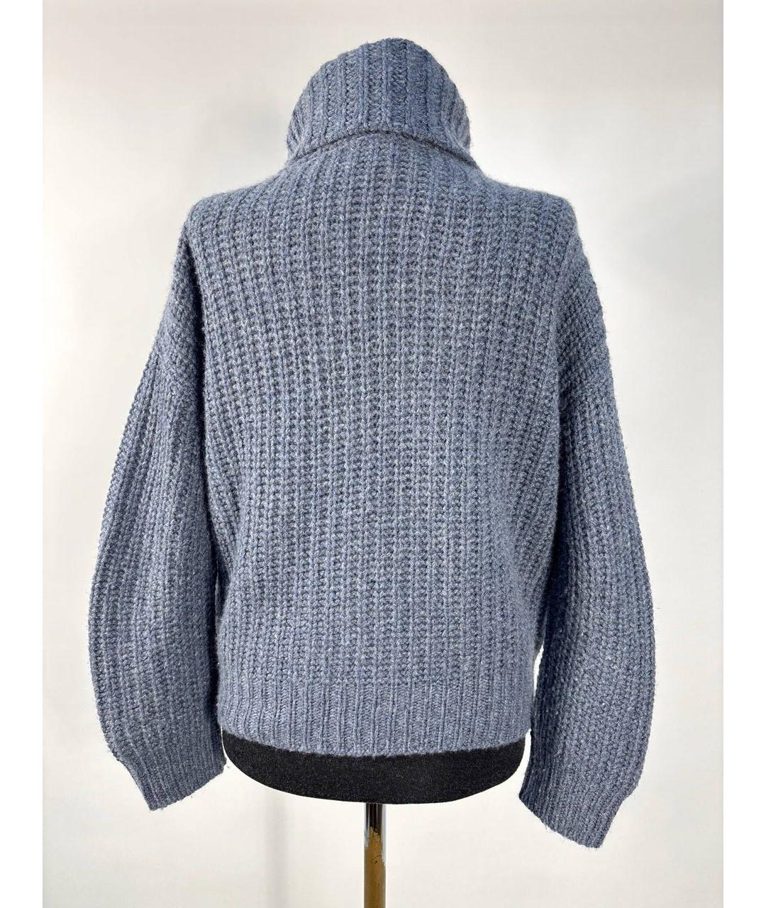 LORO PIANA Темно-синий кашемировый джемпер / свитер, фото 2