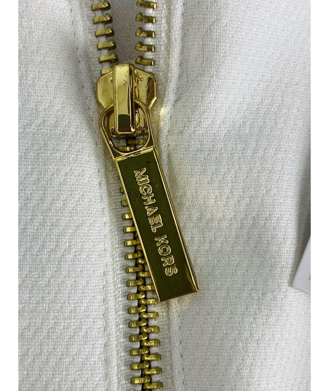 MICHAEL MICHAEL KORS Белое полиэстеровое коктейльное платье, фото 4