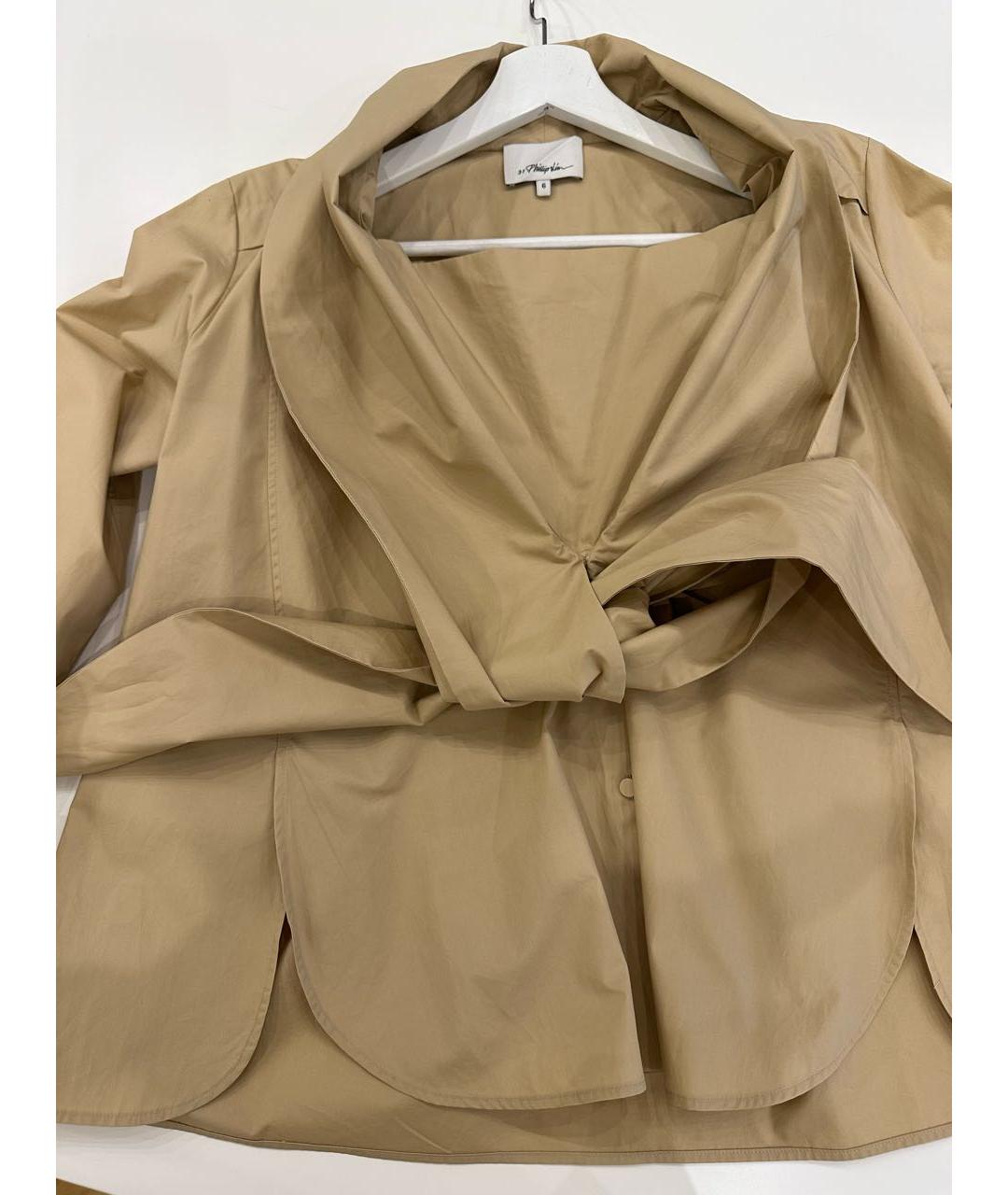 3.1 PHILLIP LIM Горчичная хлопковая блузы, фото 6