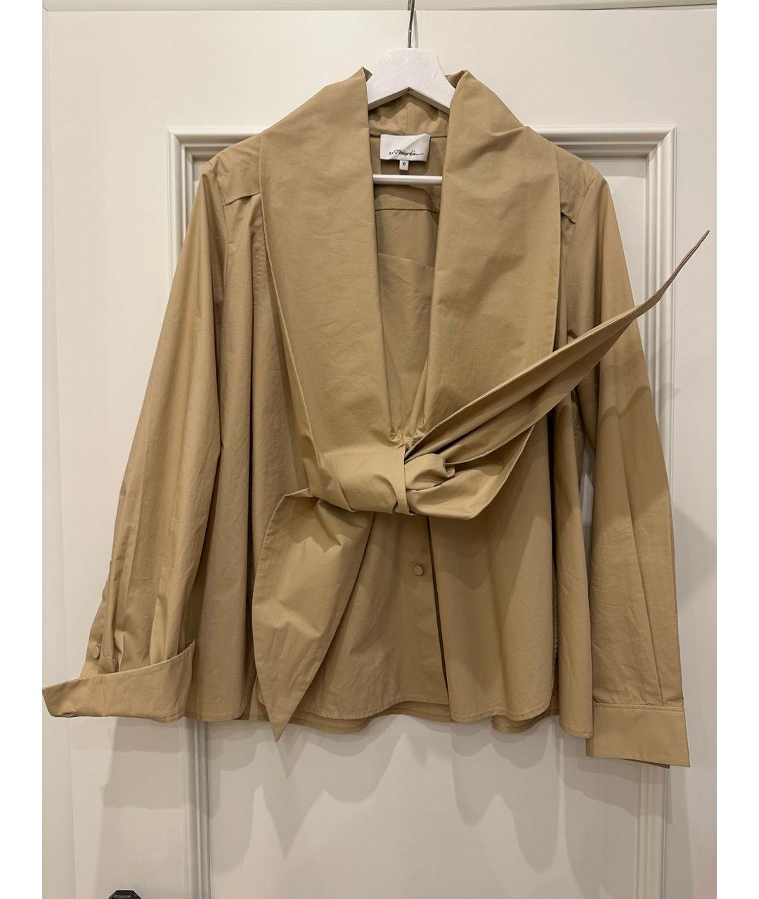 3.1 PHILLIP LIM Горчичная хлопковая блузы, фото 9