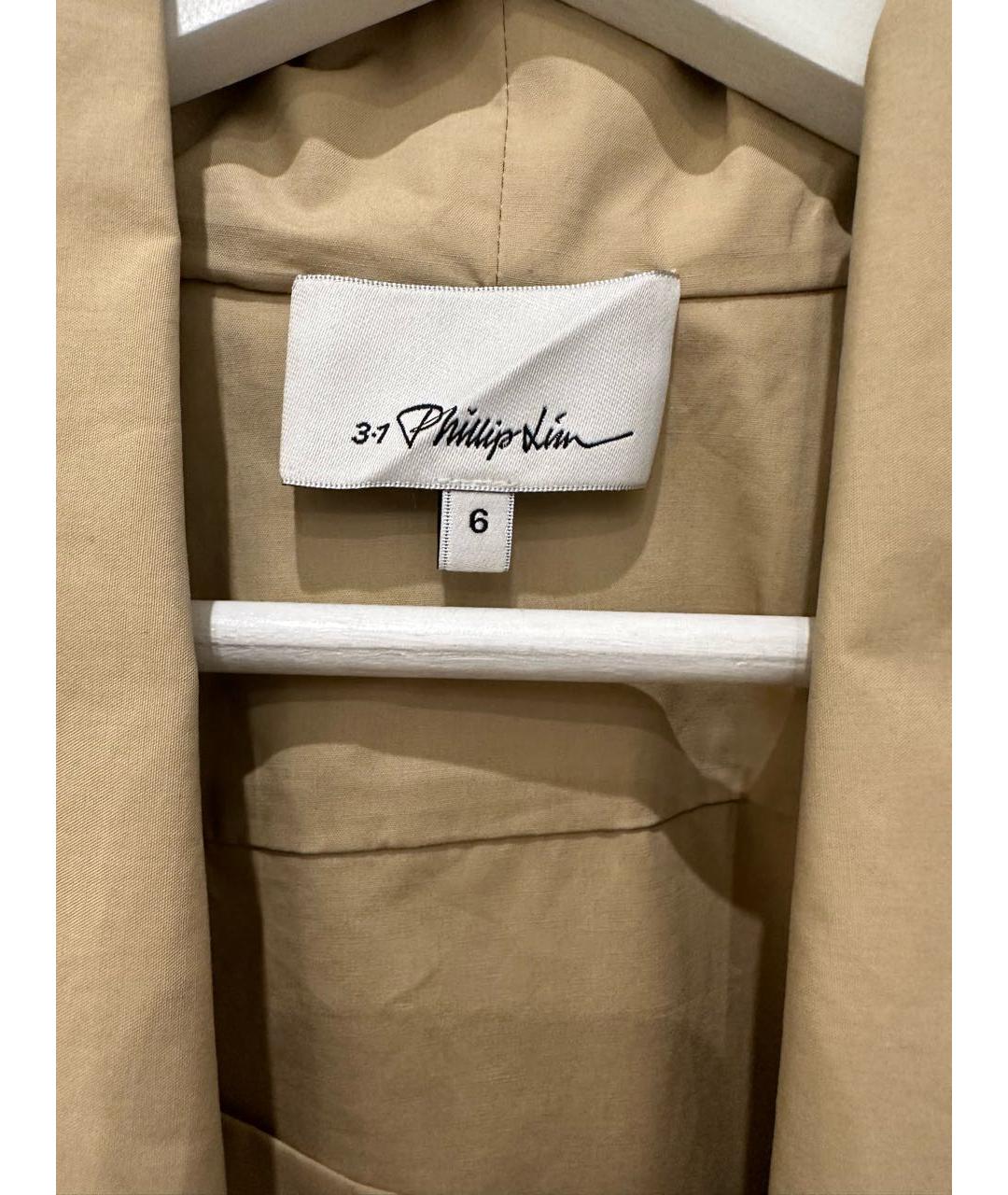 3.1 PHILLIP LIM Горчичная хлопковая блузы, фото 4