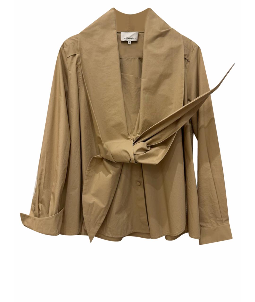 3.1 PHILLIP LIM Горчичная хлопковая блузы, фото 1