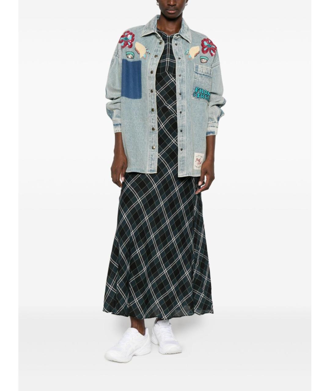 FRONT STREET Голубая деним рубашка, фото 2