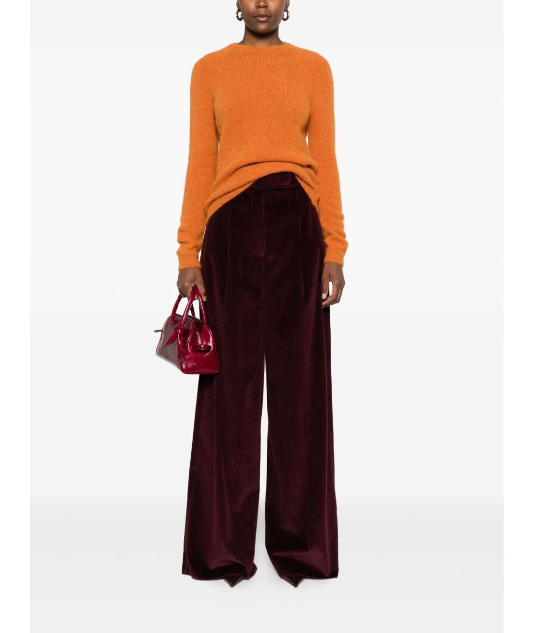 BASE Оранжевый шерстяной джемпер / свитер, фото 5