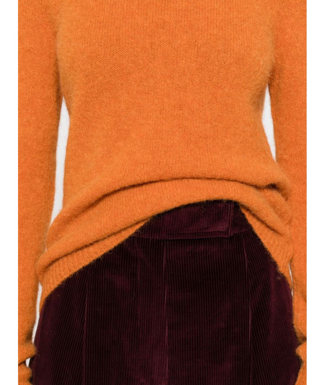 BASE Оранжевый шерстяной джемпер / свитер, фото 4