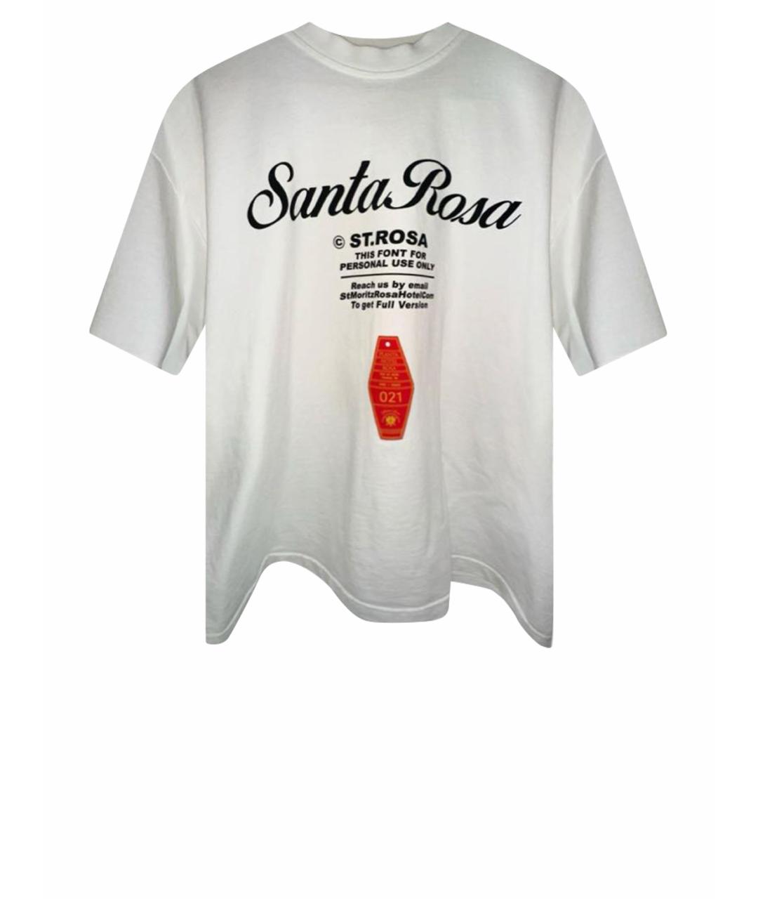 PLANTA ROSA Белая хлопковая футболка, фото 1