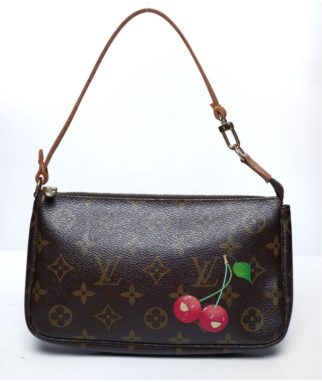 LOUIS VUITTON Коричневая сумка с короткими ручками, фото 9