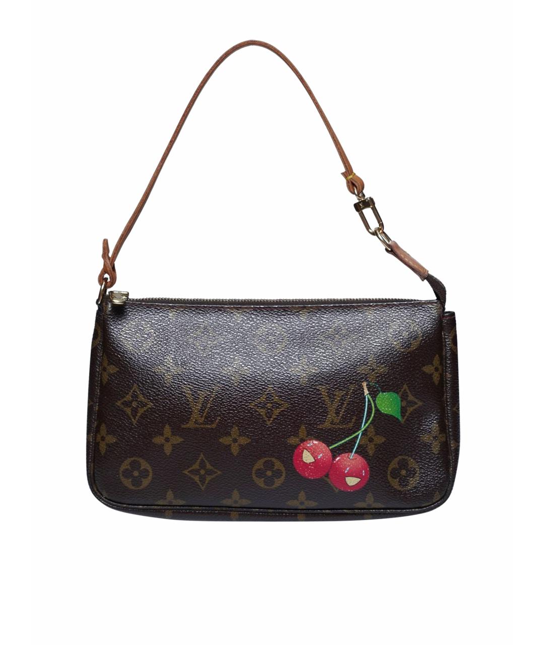 LOUIS VUITTON Коричневая сумка с короткими ручками, фото 1