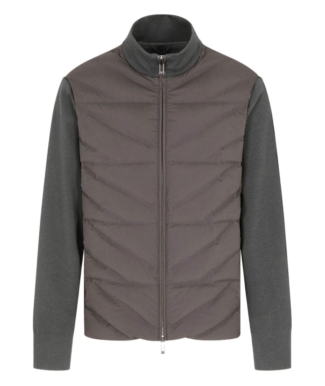 EMPORIO ARMANI Коричневая полиэстеровая куртка, фото 1