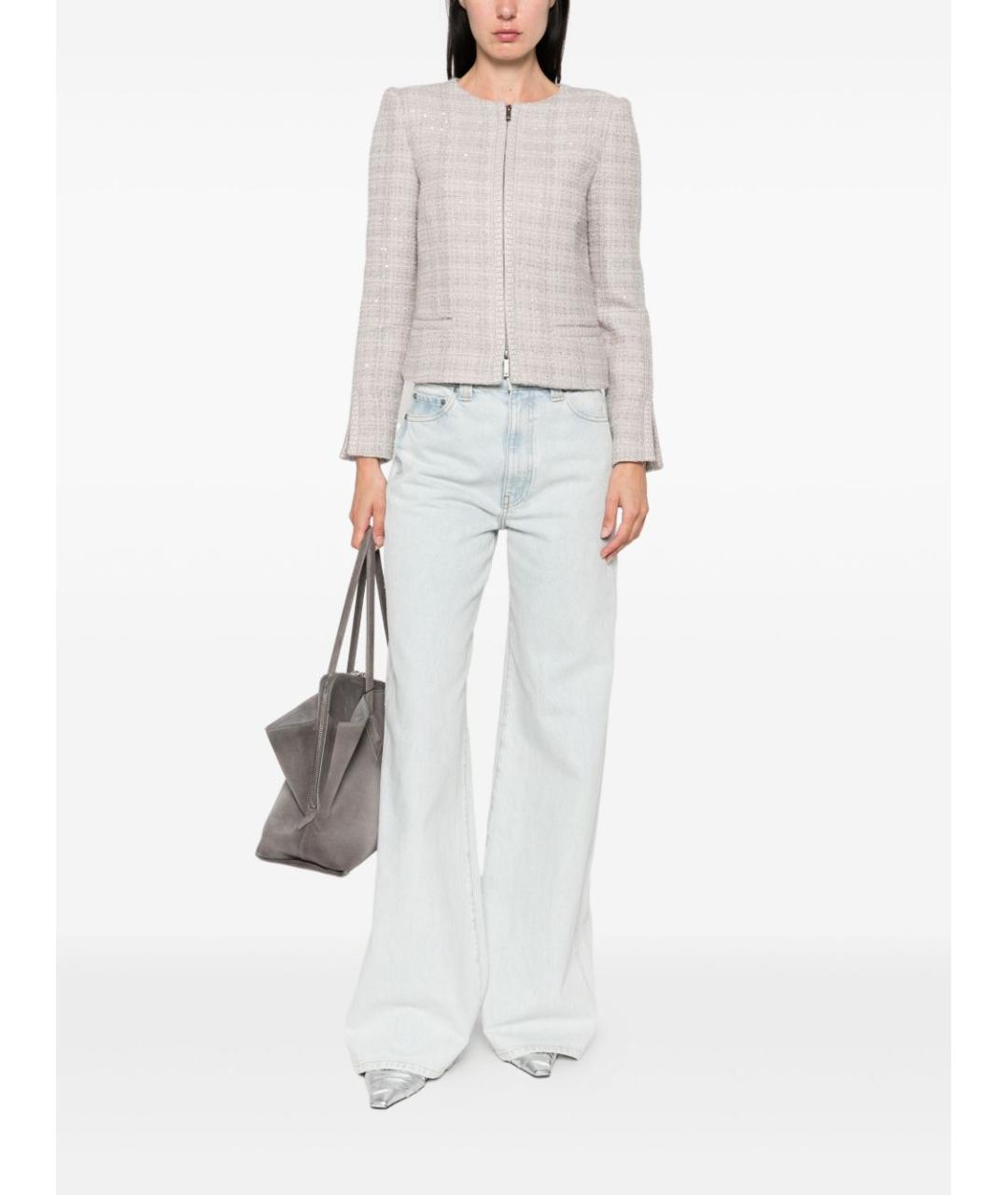 EMPORIO ARMANI Серая полиэстеровая куртка, фото 3