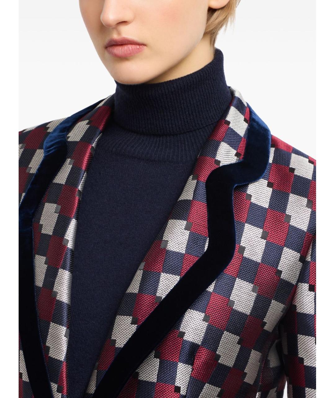 EMPORIO ARMANI Мульти полиэстеровый жакет/пиджак, фото 5