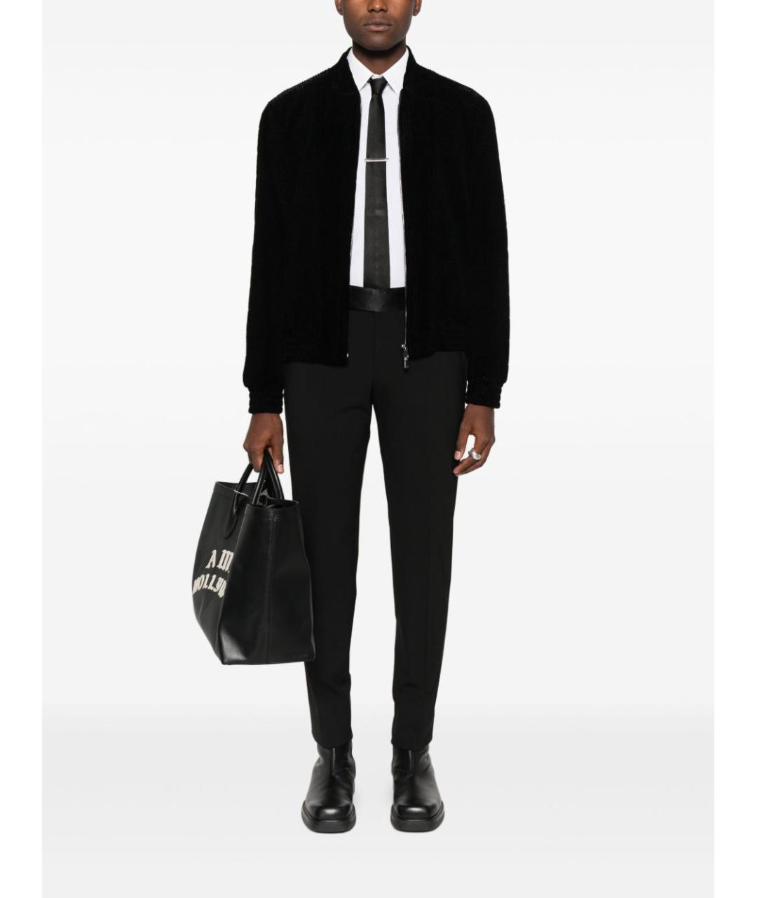 EMPORIO ARMANI Черная хлопковая куртка, фото 2