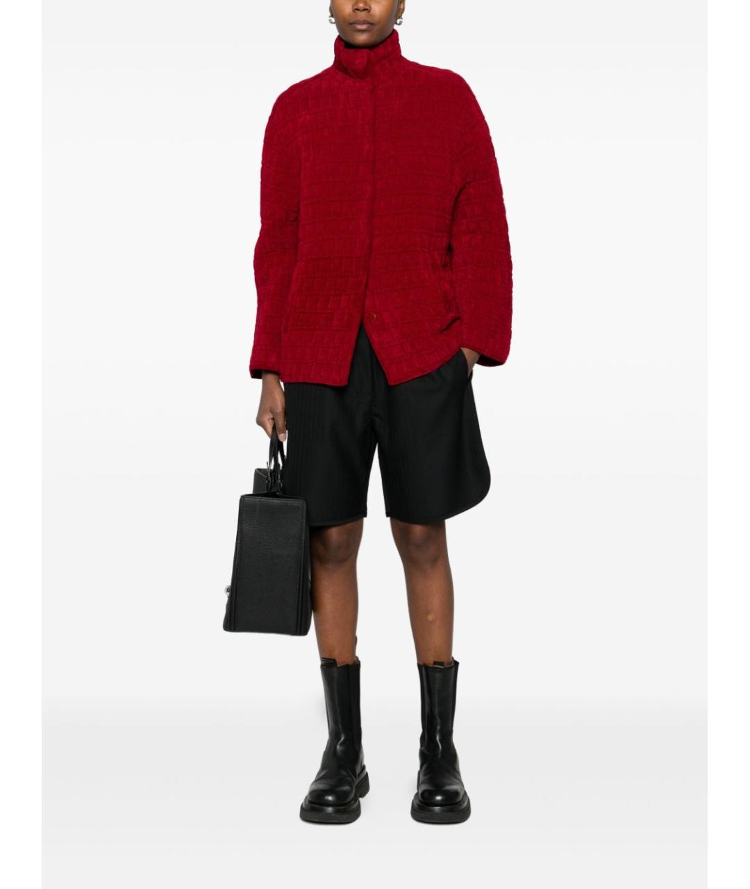EMPORIO ARMANI Красная полиамидовая куртка, фото 5