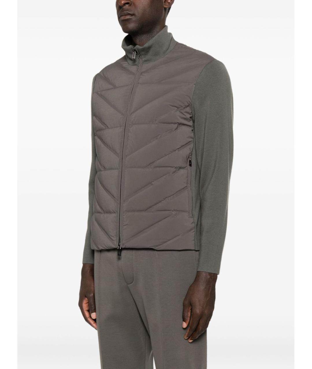 EMPORIO ARMANI Серая полиэстеровая куртка, фото 3