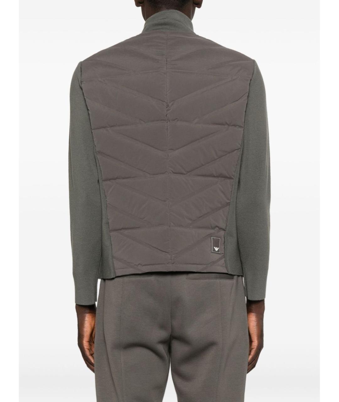EMPORIO ARMANI Серая полиэстеровая куртка, фото 5