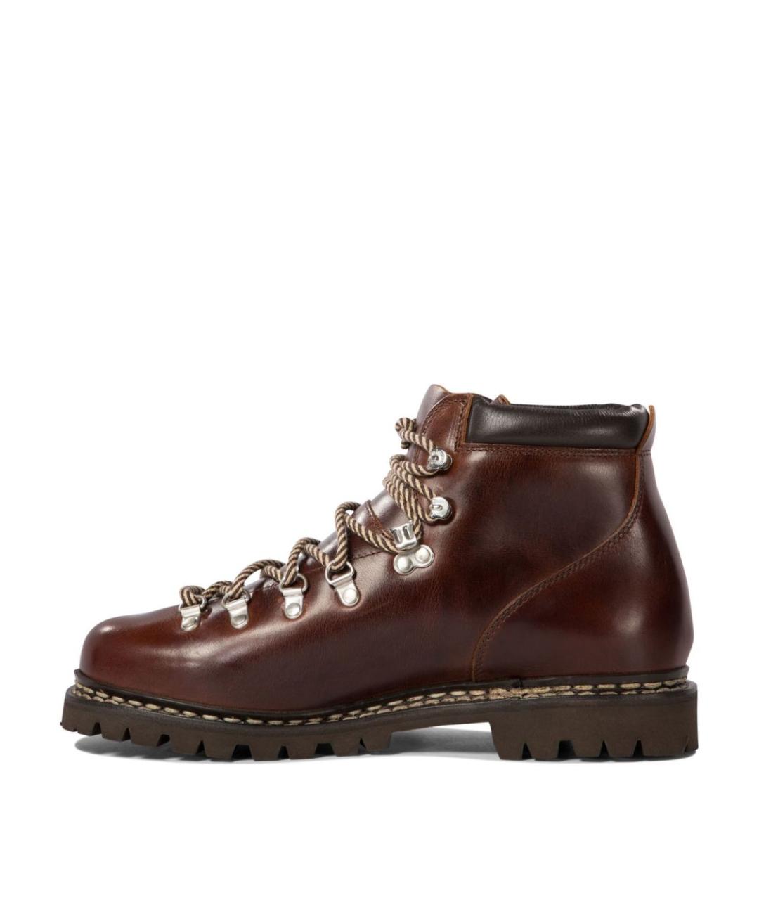 PARABOOT Коричневые кожаные низкие ботинки, фото 4