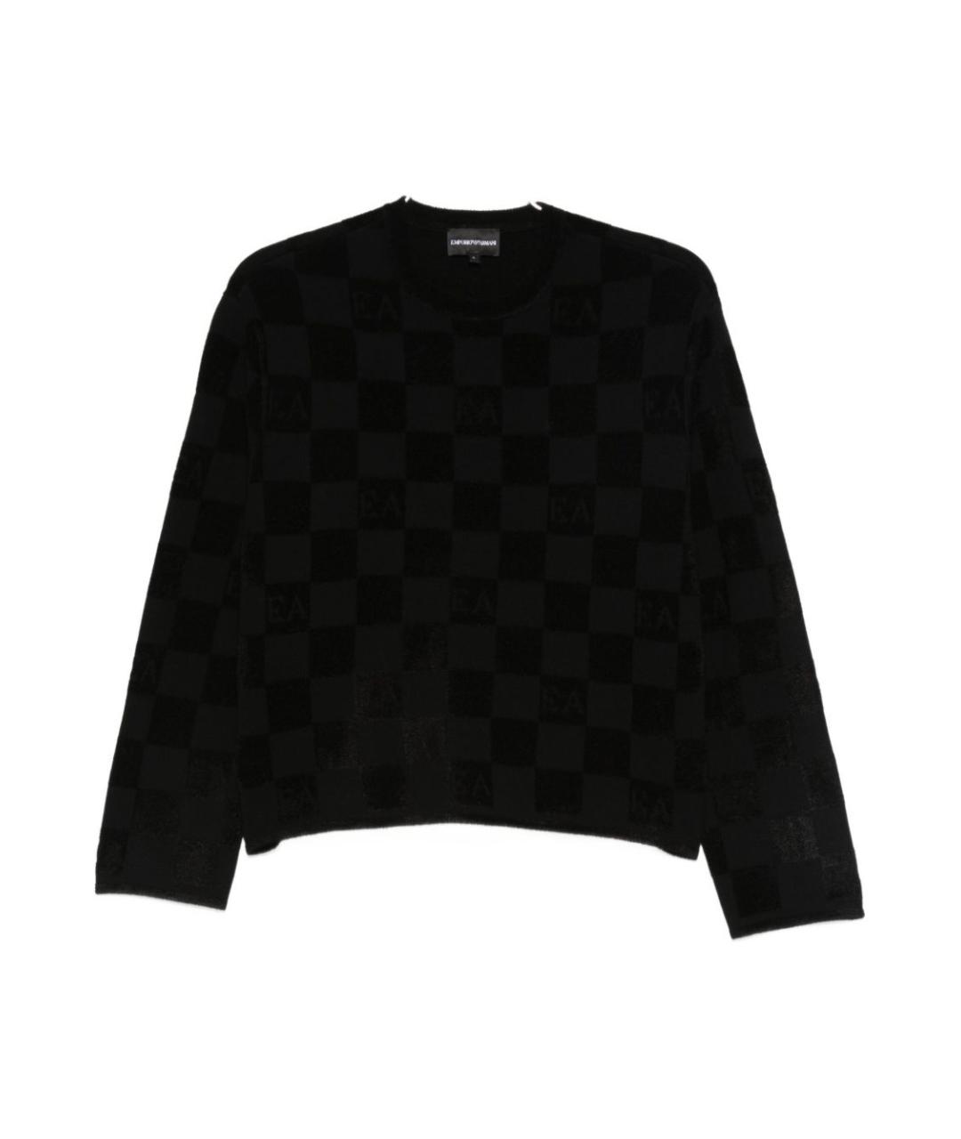 EMPORIO ARMANI Черный джемпер / свитер, фото 1