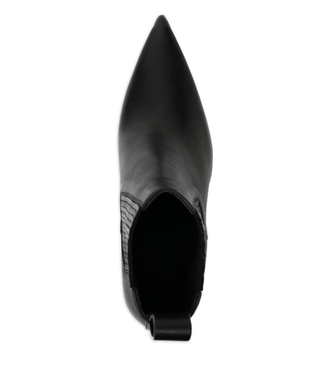 RICK OWENS Черные кожаные сапоги, фото 4