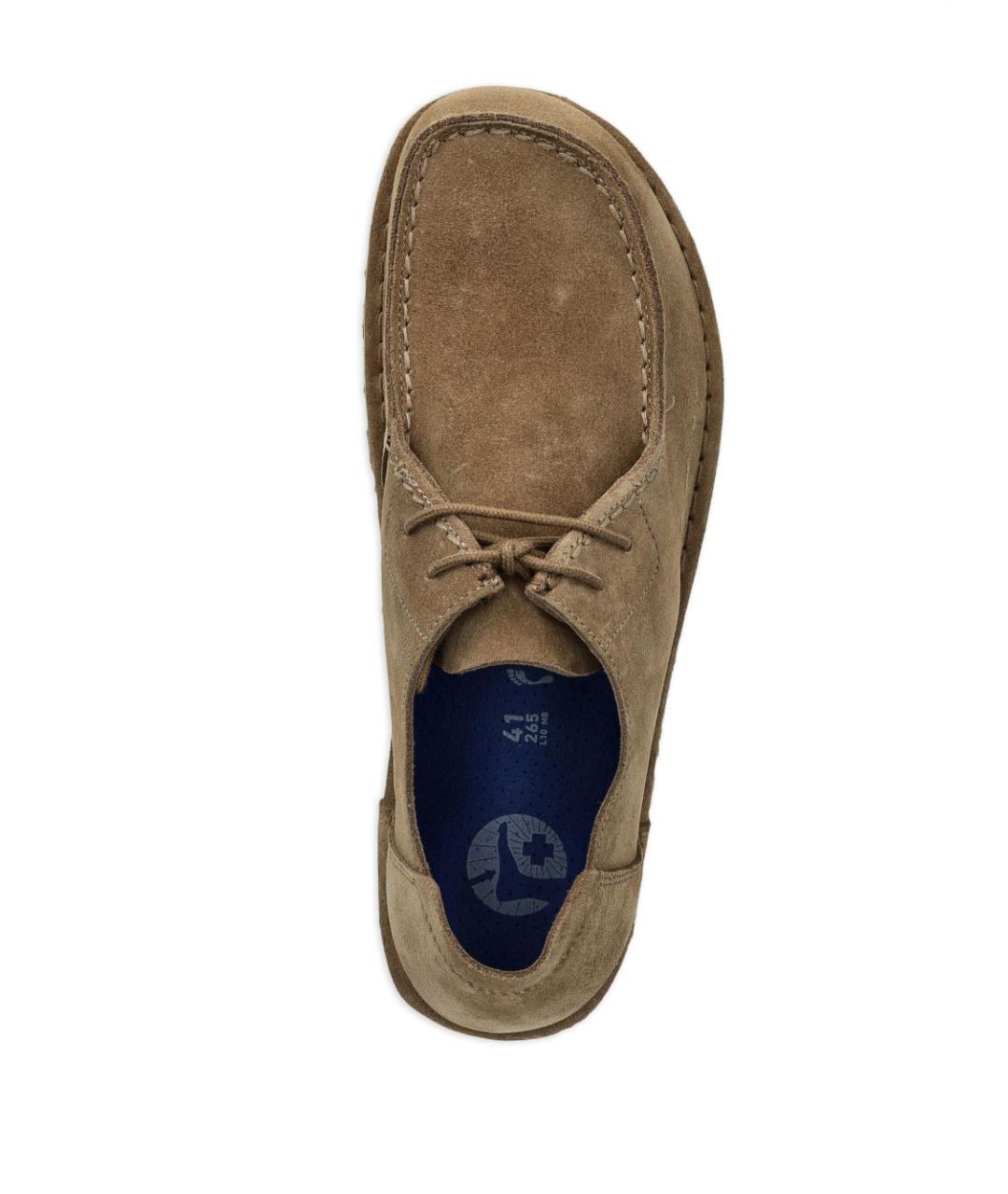 BIRKENSTOCK Бежевые замшевые ботинки, фото 3