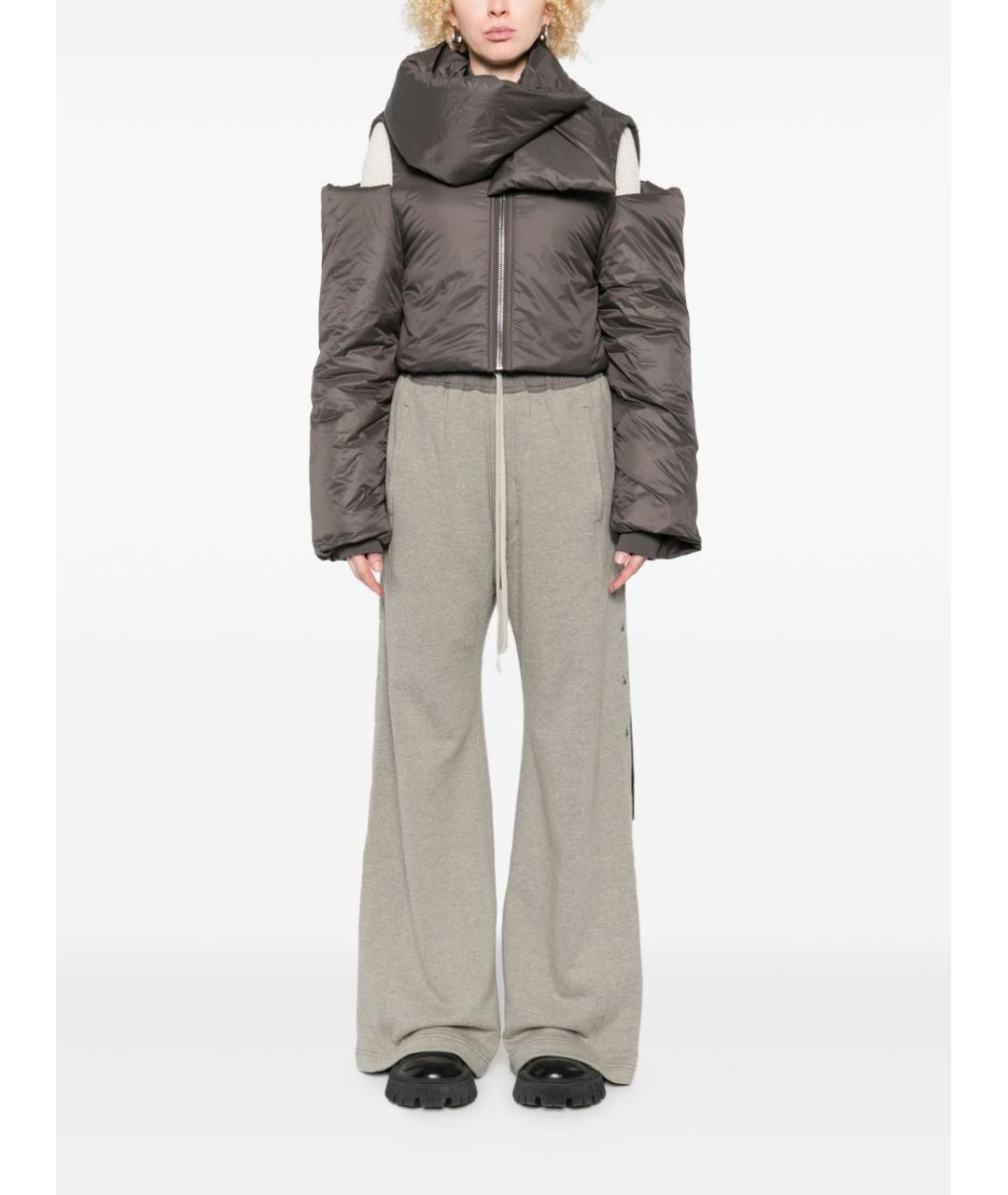 RICK OWENS DRKSHDW Серая полиамидовая куртка, фото 3