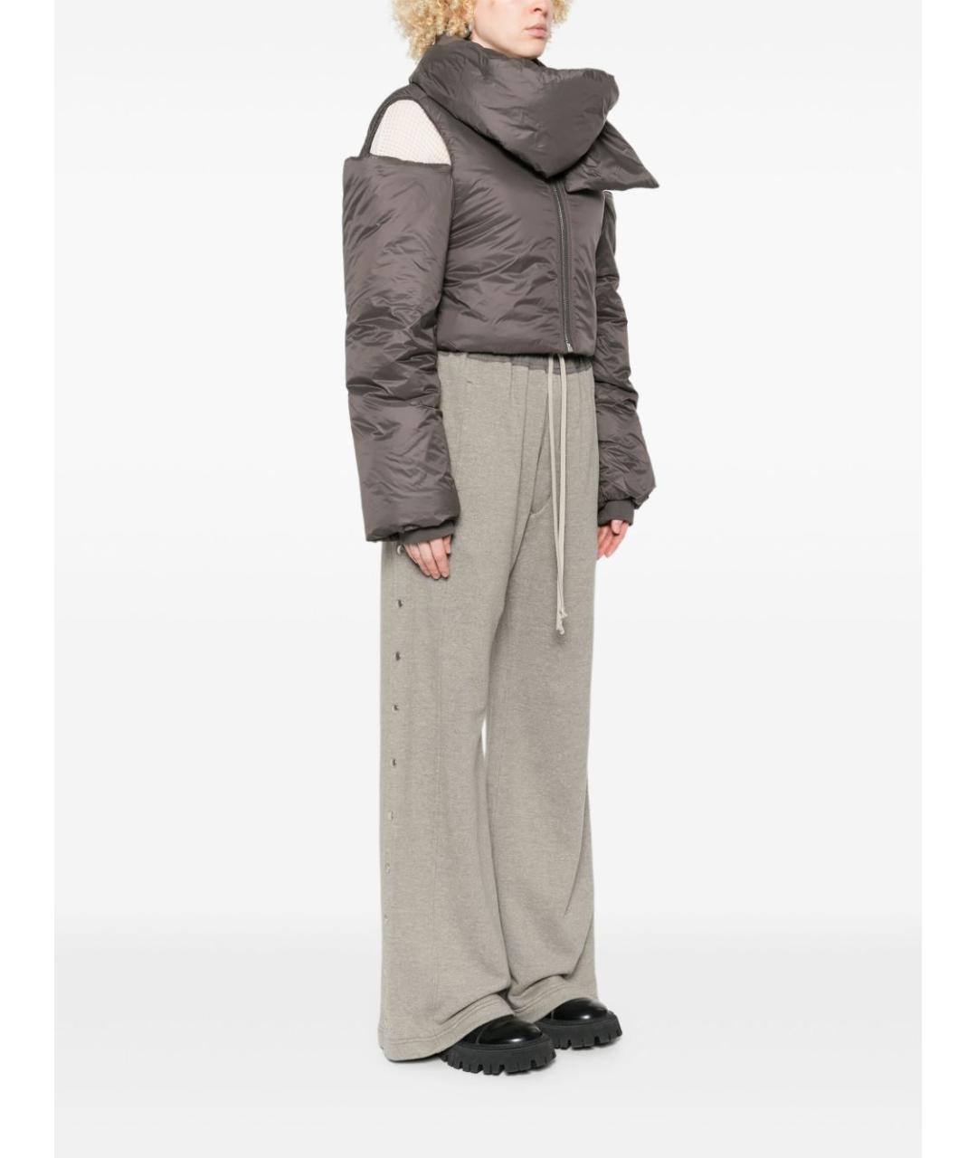 RICK OWENS DRKSHDW Серая полиамидовая куртка, фото 4