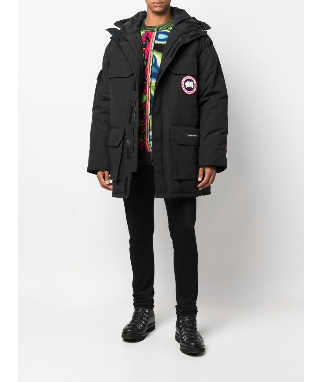 CANADA GOOSE Черная полиэстеровая парка, фото 3