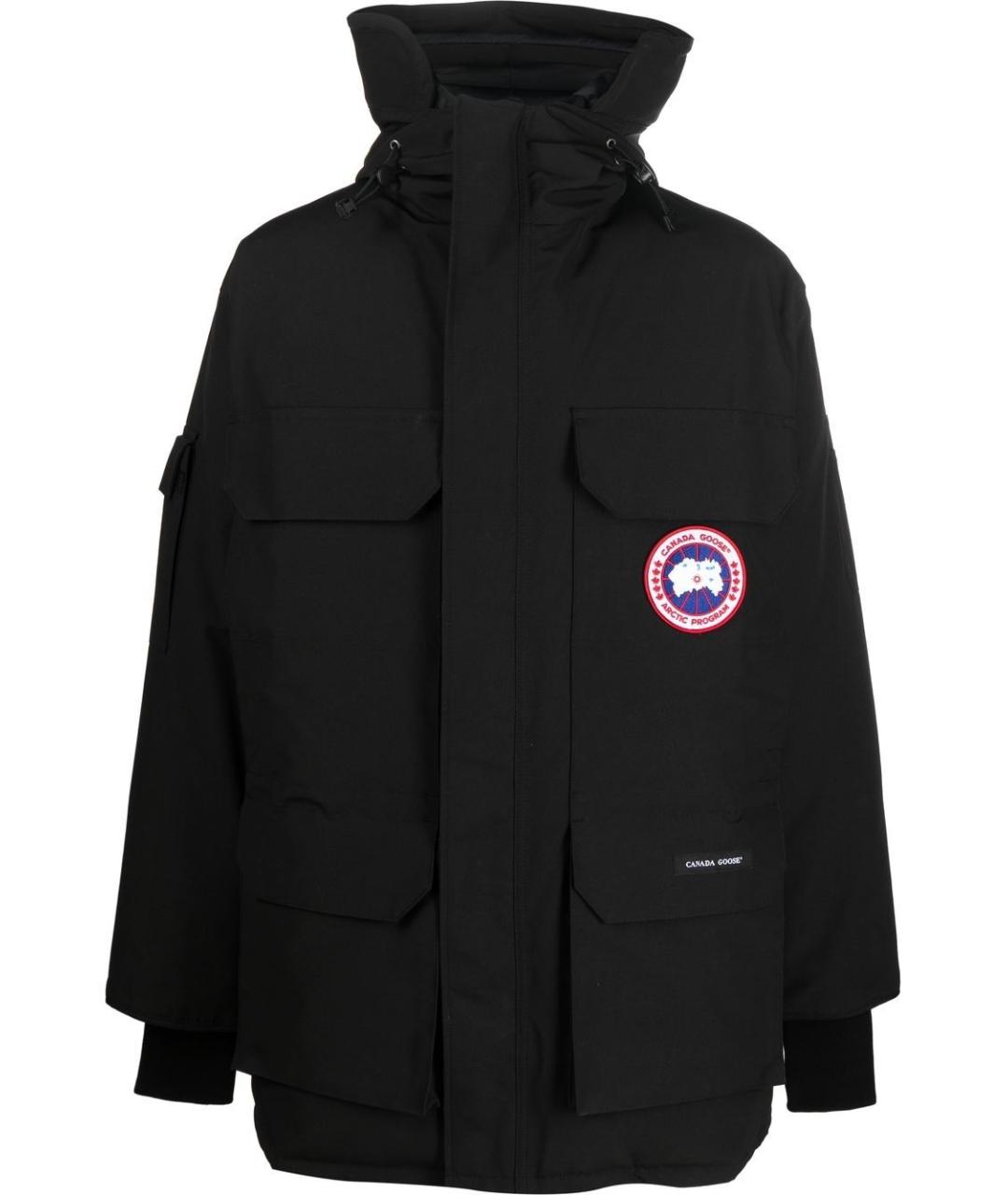 CANADA GOOSE Черная полиэстеровая парка, фото 1