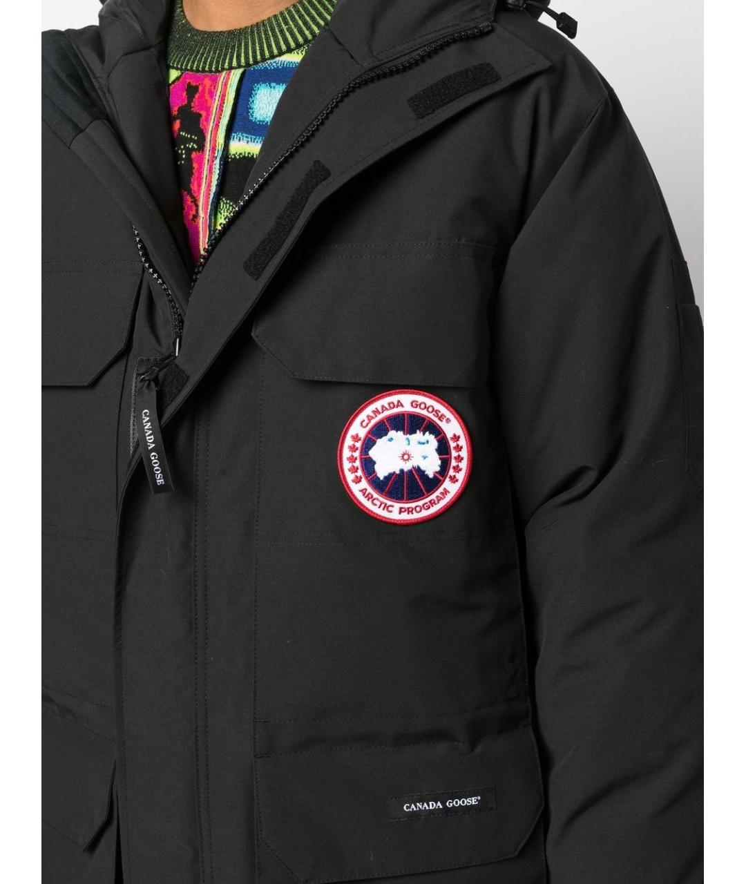 CANADA GOOSE Черная полиэстеровая парка, фото 2