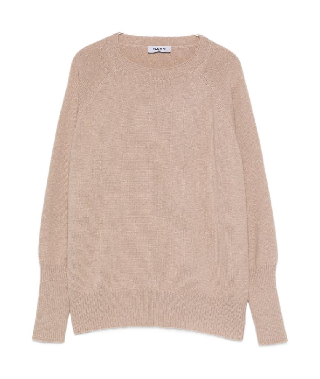 BASE Бежевый шерстяной джемпер / свитер, фото 1