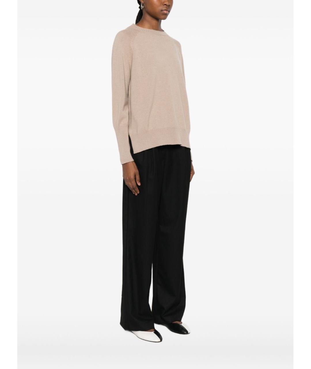 BASE Бежевый шерстяной джемпер / свитер, фото 5