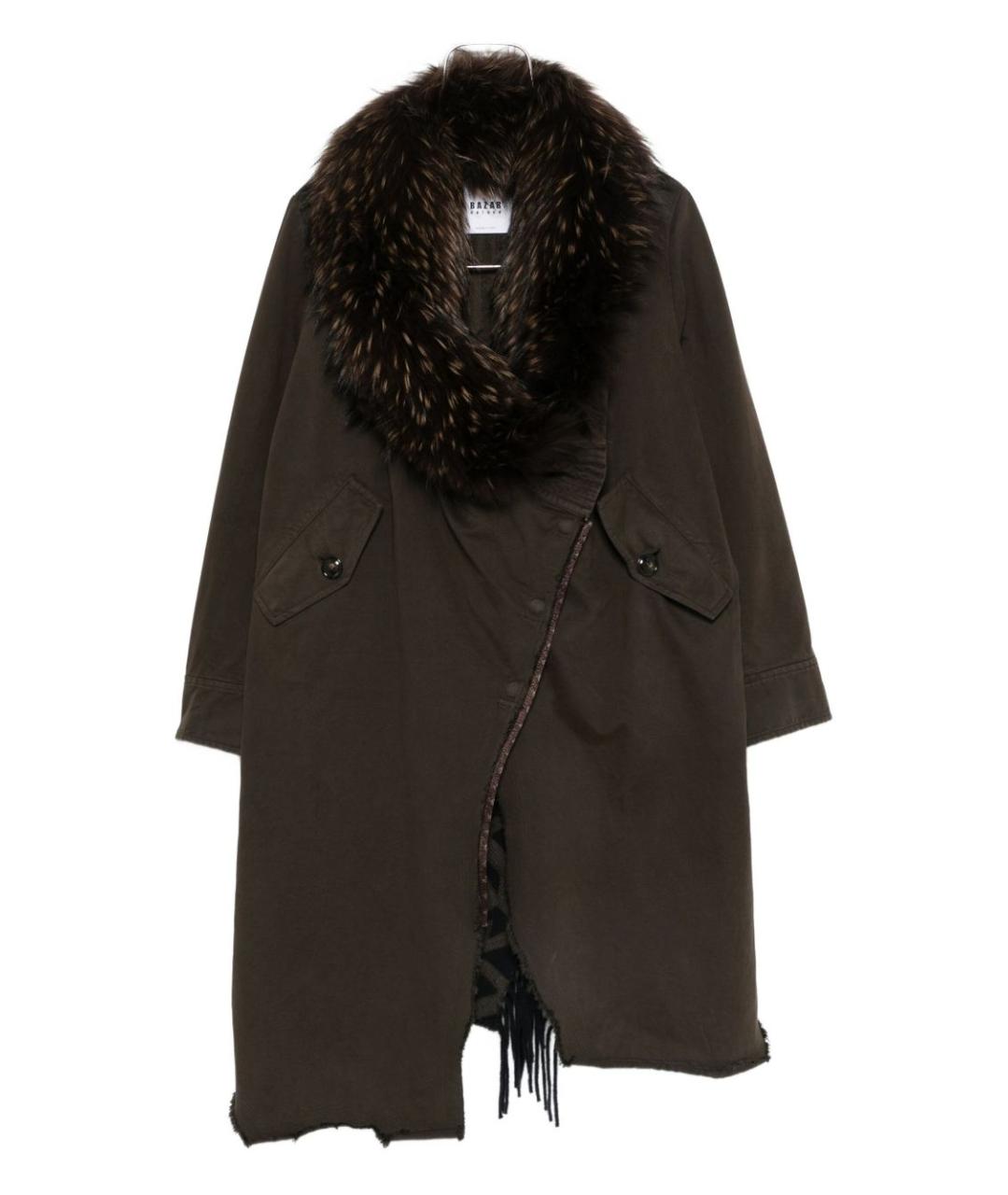 BAZAR DELUXE Коричневое пальто, фото 1