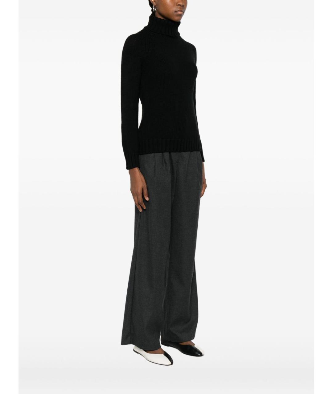 BASE Черный шерстяной джемпер / свитер, фото 4