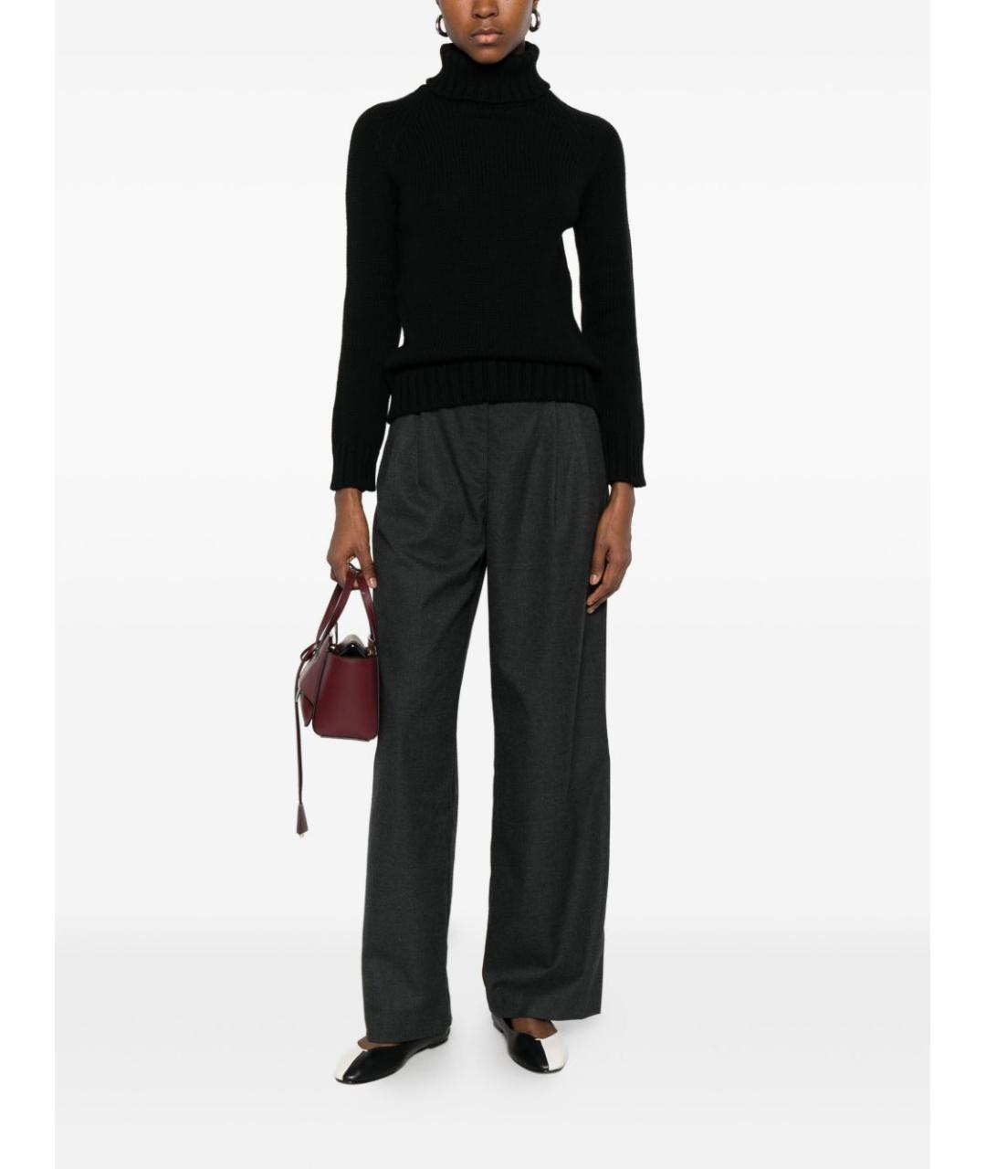 BASE Черный шерстяной джемпер / свитер, фото 2